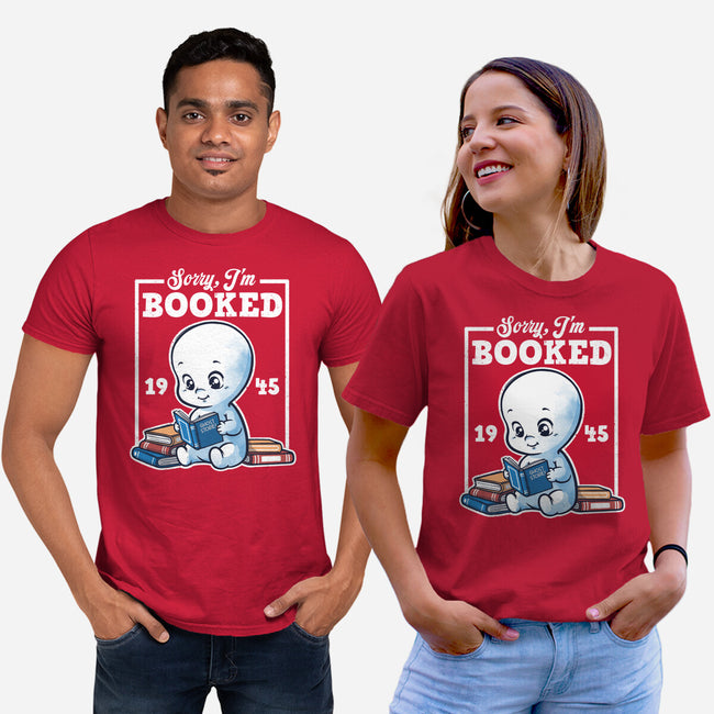 Booked Friendly Ghost-Unisex-Basic-Tee-NemiMakeit