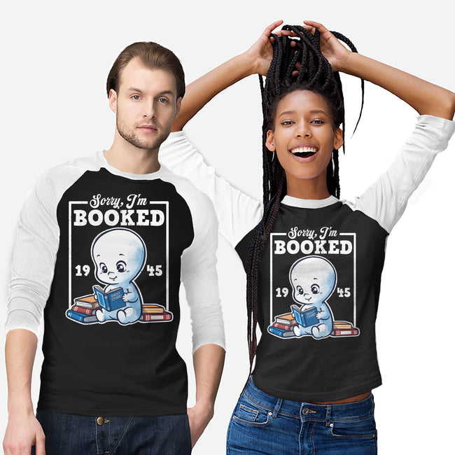 Booked Friendly Ghost-Unisex-Baseball-Tee-NemiMakeit