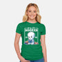 Booked Friendly Ghost-Womens-Fitted-Tee-NemiMakeit