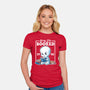 Booked Friendly Ghost-Womens-Fitted-Tee-NemiMakeit