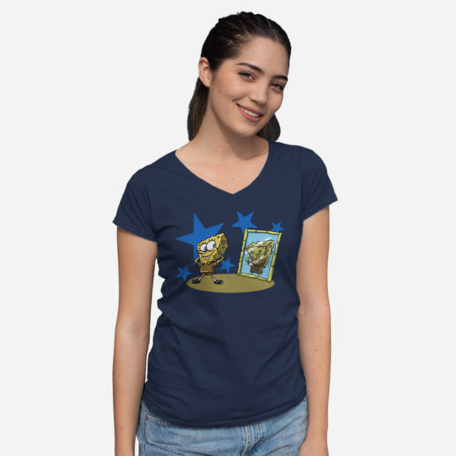 My New Outfit-Womens-V-Neck-Tee-nickzzarto