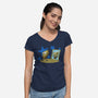 My New Outfit-Womens-V-Neck-Tee-nickzzarto