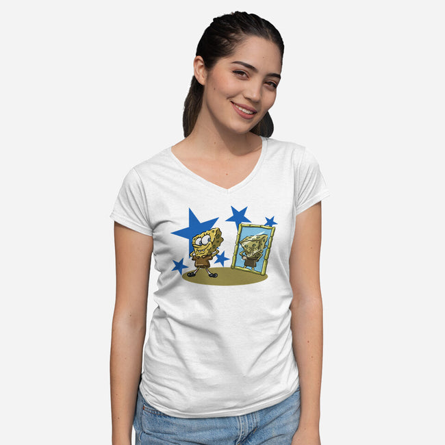 My New Outfit-Womens-V-Neck-Tee-nickzzarto