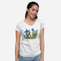 My New Outfit-Womens-V-Neck-Tee-nickzzarto