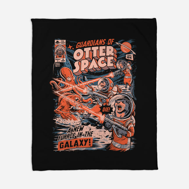 Guardians Of Otter Space-None-Fleece-Blanket-eduely