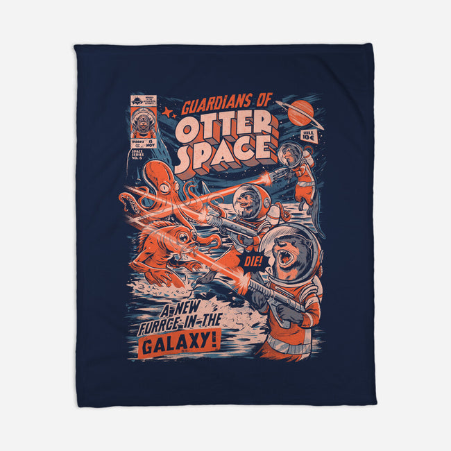 Guardians Of Otter Space-None-Fleece-Blanket-eduely