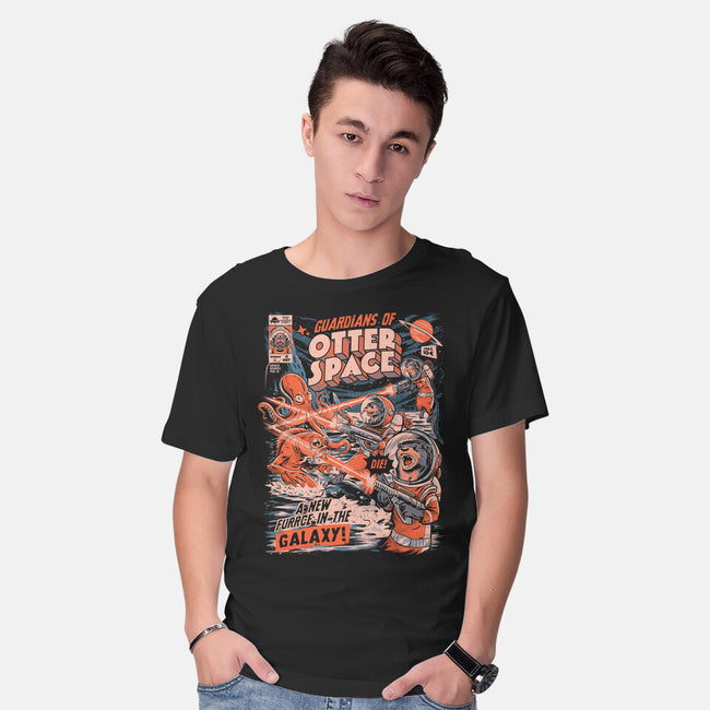 Guardians Of Otter Space-Mens-Basic-Tee-eduely
