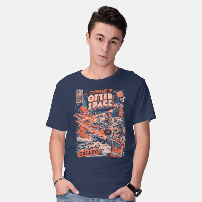 Guardians Of Otter Space-Mens-Basic-Tee-eduely