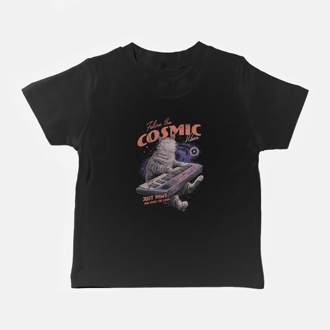 Cosmic Vibes-Baby-Basic-Tee-eduely