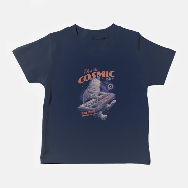 Cosmic Vibes-Baby-Basic-Tee-eduely