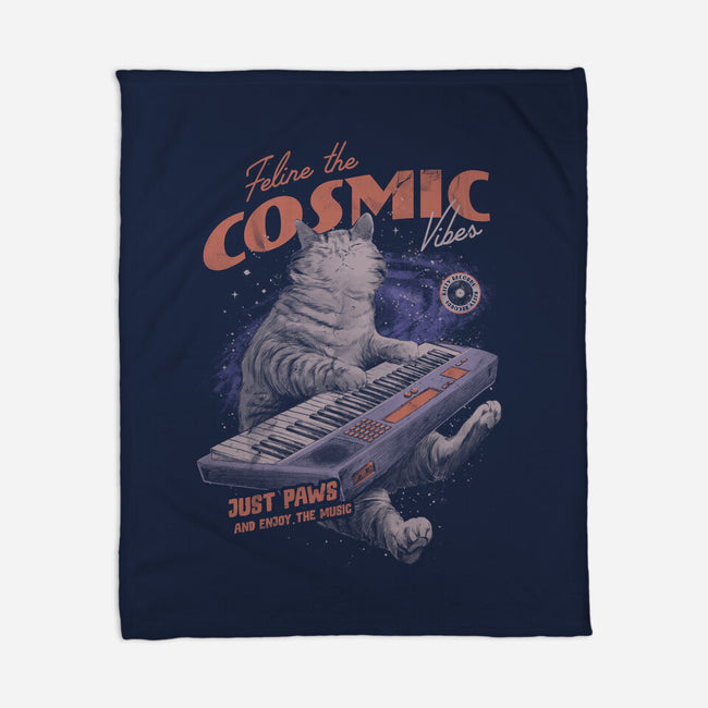 Cosmic Vibes-None-Fleece-Blanket-eduely
