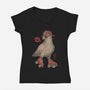 Stay Coo-Womens-V-Neck-Tee-eduely