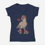 Stay Coo-Womens-V-Neck-Tee-eduely