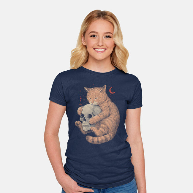 Till Death Do Us Purr-Womens-Fitted-Tee-eduely