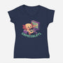 Gamesalotl-Womens-V-Neck-Tee-worlddominationforcats