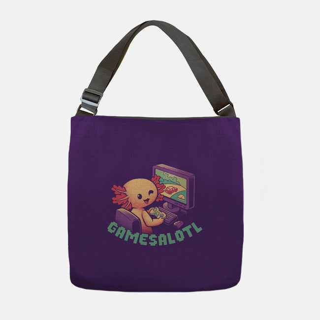 Gamesalotl-None-Adjustable Tote-Bag-worlddominationforcats