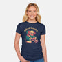 Readsalot-Womens-Fitted-Tee-worlddominationforcats