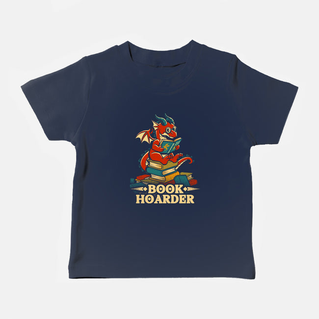 Book Hoarder Dragon-Baby-Basic-Tee-worlddominationforcats