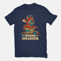 Book Hoarder Dragon-Youth-Basic-Tee-worlddominationforcats