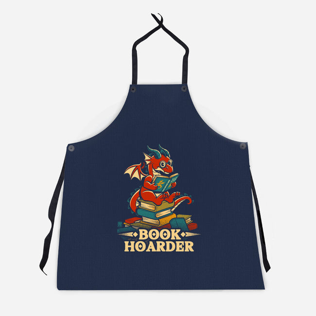 Book Hoarder Dragon-Unisex-Kitchen-Apron-worlddominationforcats