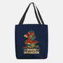 Book Hoarder Dragon-None-Basic Tote-Bag-worlddominationforcats