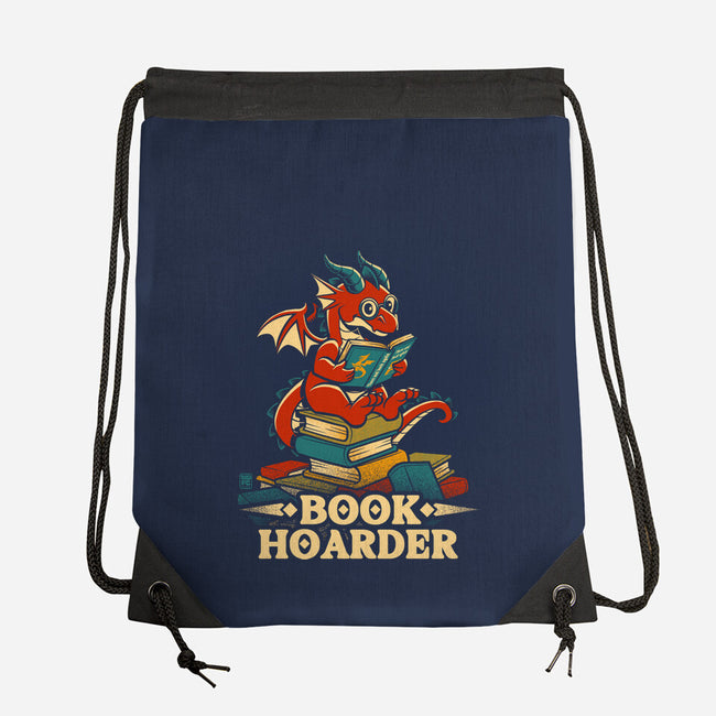 Book Hoarder Dragon-None-Drawstring-Bag-worlddominationforcats