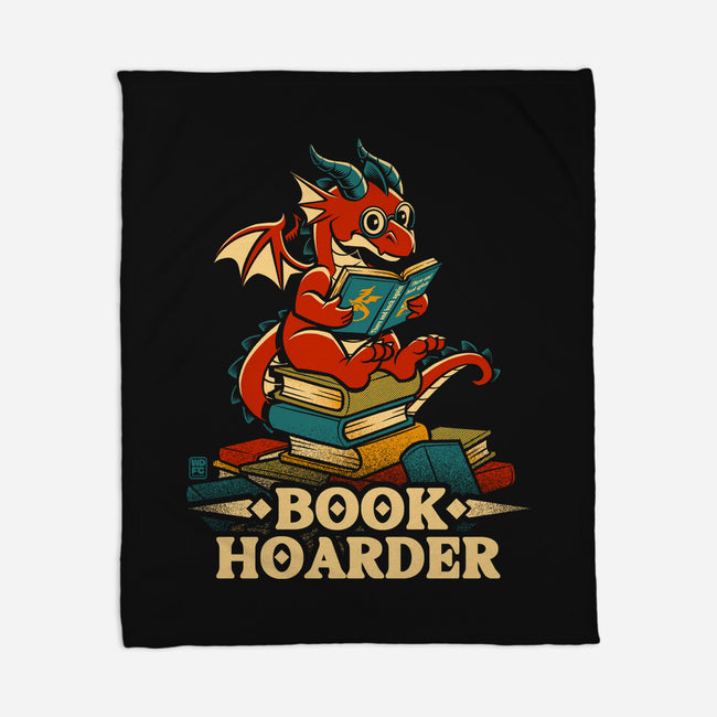 Book Hoarder Dragon-None-Fleece-Blanket-worlddominationforcats