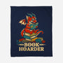 Book Hoarder Dragon-None-Fleece-Blanket-worlddominationforcats