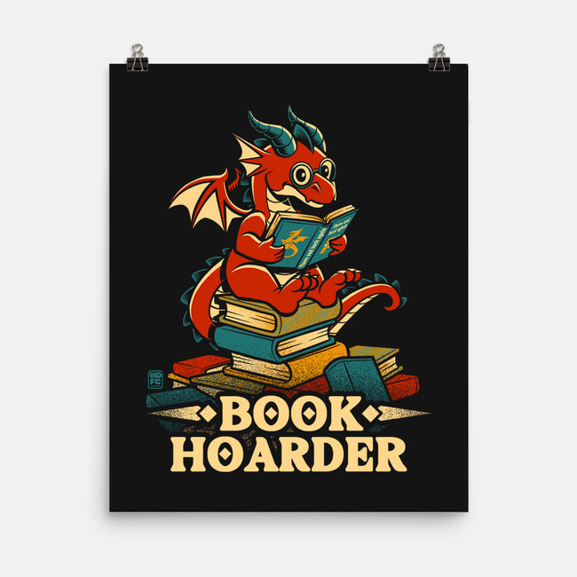 Book Hoarder Dragon-None-Matte-Poster-worlddominationforcats