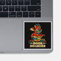 Book Hoarder Dragon-None-Glossy-Sticker-worlddominationforcats