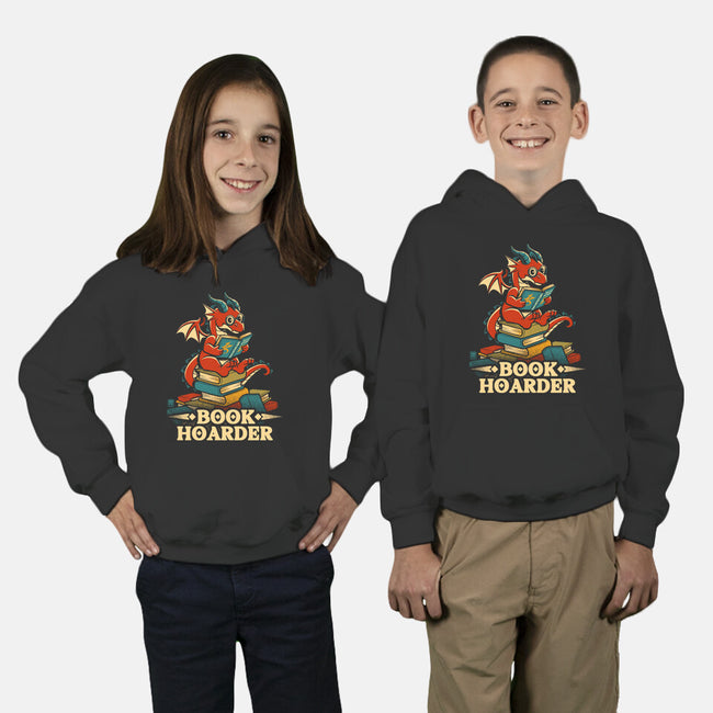 Book Hoarder Dragon-Youth-Pullover-Sweatshirt-worlddominationforcats