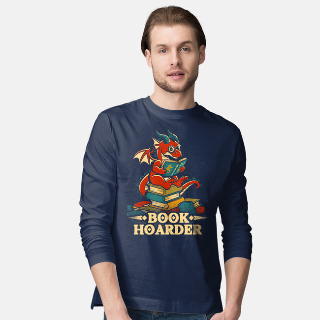 Book Hoarder Dragon-Mens-Long Sleeved-Tee-worlddominationforcats