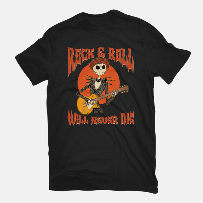 Rock Will Never Die-Womens-Fitted-Tee-P1yu5h