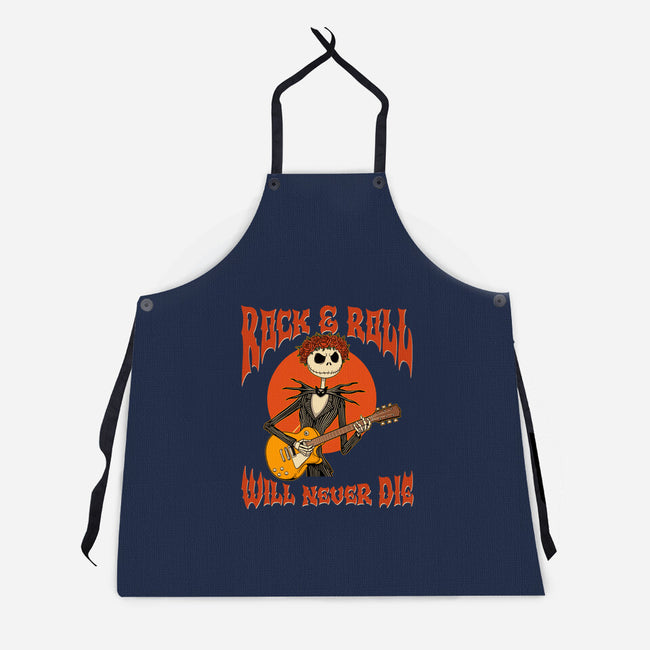 Rock Will Never Die-Unisex-Kitchen-Apron-P1yu5h