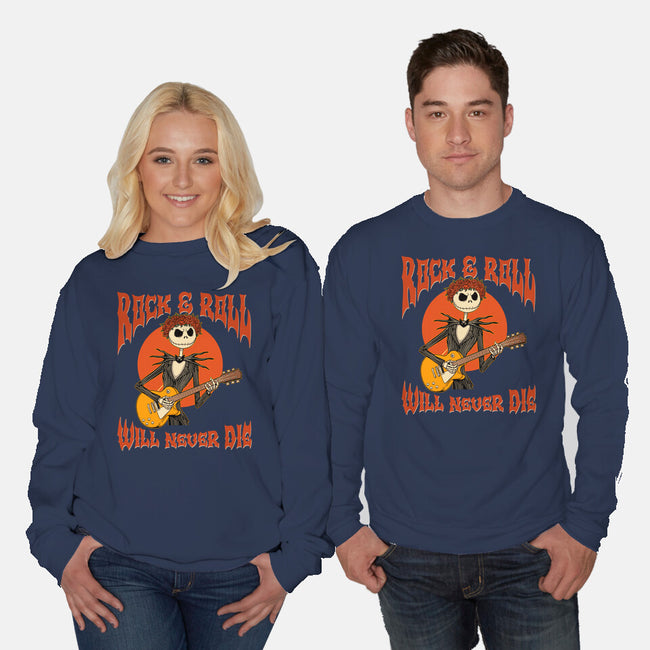 Rock Will Never Die-Unisex-Crew Neck-Sweatshirt-P1yu5h