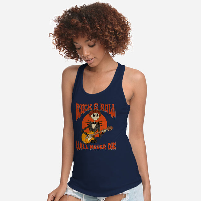 Rock Will Never Die-Womens-Racerback-Tank-P1yu5h
