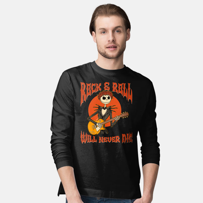 Rock Will Never Die-Mens-Long Sleeved-Tee-P1yu5h