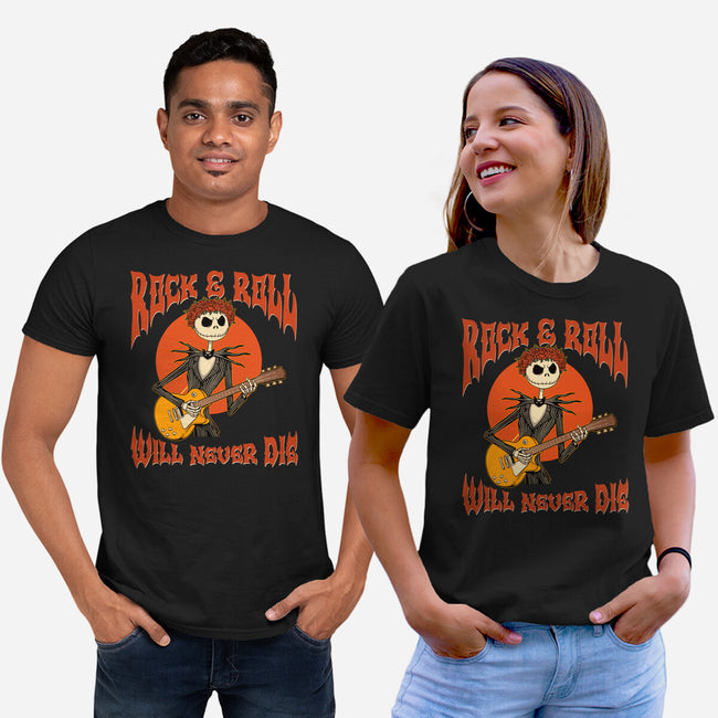 Rock Will Never Die-Unisex-Basic-Tee-P1yu5h