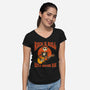 Rock Will Never Die-Womens-V-Neck-Tee-P1yu5h