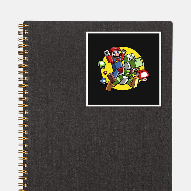 Dino Jockey-None-Glossy-Sticker-zascanauta
