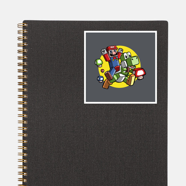 Dino Jockey-None-Glossy-Sticker-zascanauta