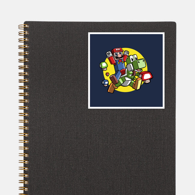 Dino Jockey-None-Glossy-Sticker-zascanauta