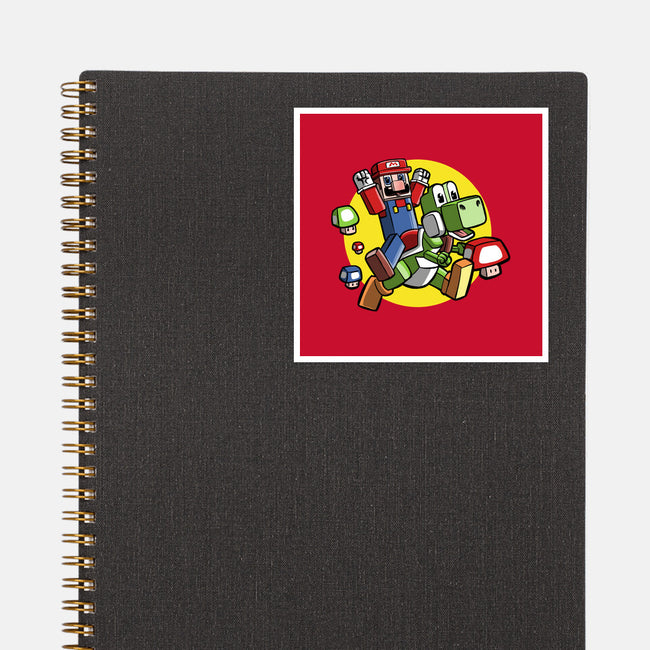 Dino Jockey-None-Glossy-Sticker-zascanauta