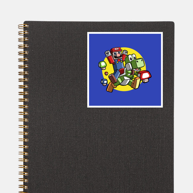 Dino Jockey-None-Glossy-Sticker-zascanauta