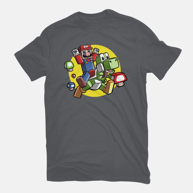 Dino Jockey-Mens-Basic-Tee-zascanauta