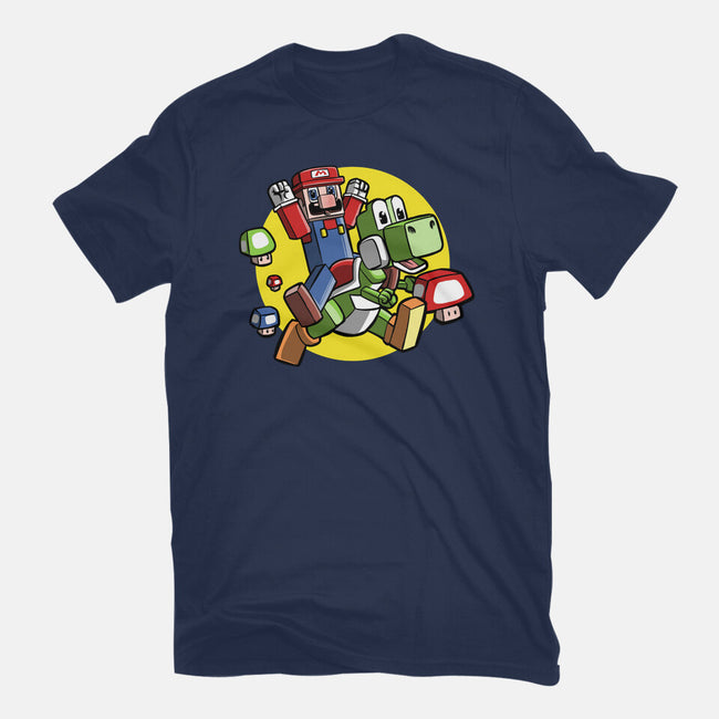 Dino Jockey-Mens-Basic-Tee-zascanauta