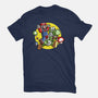 Dino Jockey-Womens-Fitted-Tee-zascanauta