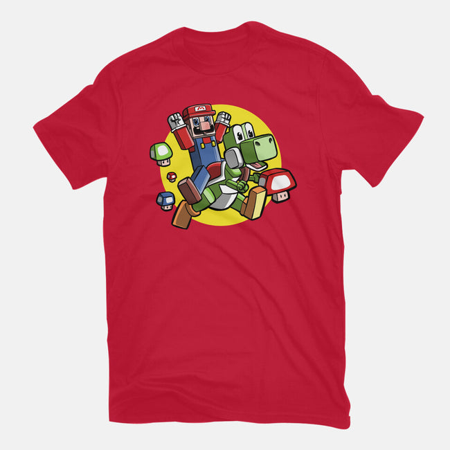 Dino Jockey-Mens-Basic-Tee-zascanauta