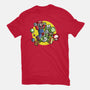 Dino Jockey-Womens-Fitted-Tee-zascanauta