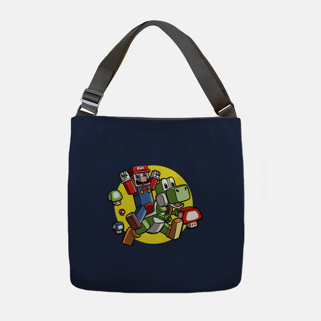 Dino Jockey-None-Adjustable Tote-Bag-zascanauta